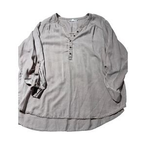 Jane + Delancey Womens 2X Pastel Pink Flowy Lightweight Blouse